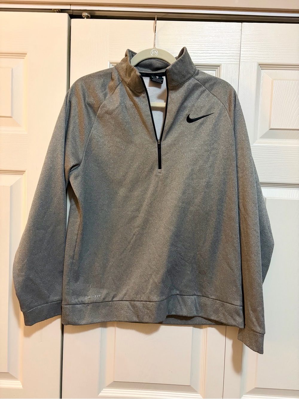Nike Men’s Heather Gray Quarter-Zip Performance Jacket